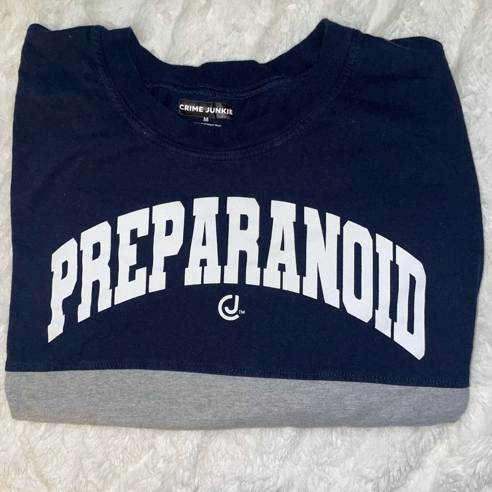 Crime Junkie Navy and Gray Jersey